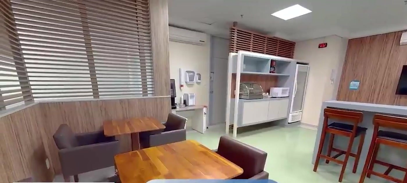 Estação de trabalho do corpo clínico